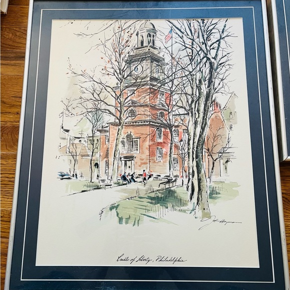 John Haymson “Cradle Of Liberty Philadelphia” 20x24 framed/matted print